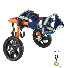 Dog Wheelchair for Back Legs, Lightweight 2 Wheels Pet Wheelchair, Height, Width & Length Adjustable, Dog Cart with Shock-Absorbing Wheels