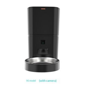 Video Camera With Adjustable Performance Pet Feeder (Option: Black 6L-5G Night Vision Version)