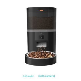 Video Camera With Adjustable Performance Pet Feeder (Option: Black 6L-2.4G Video Version)
